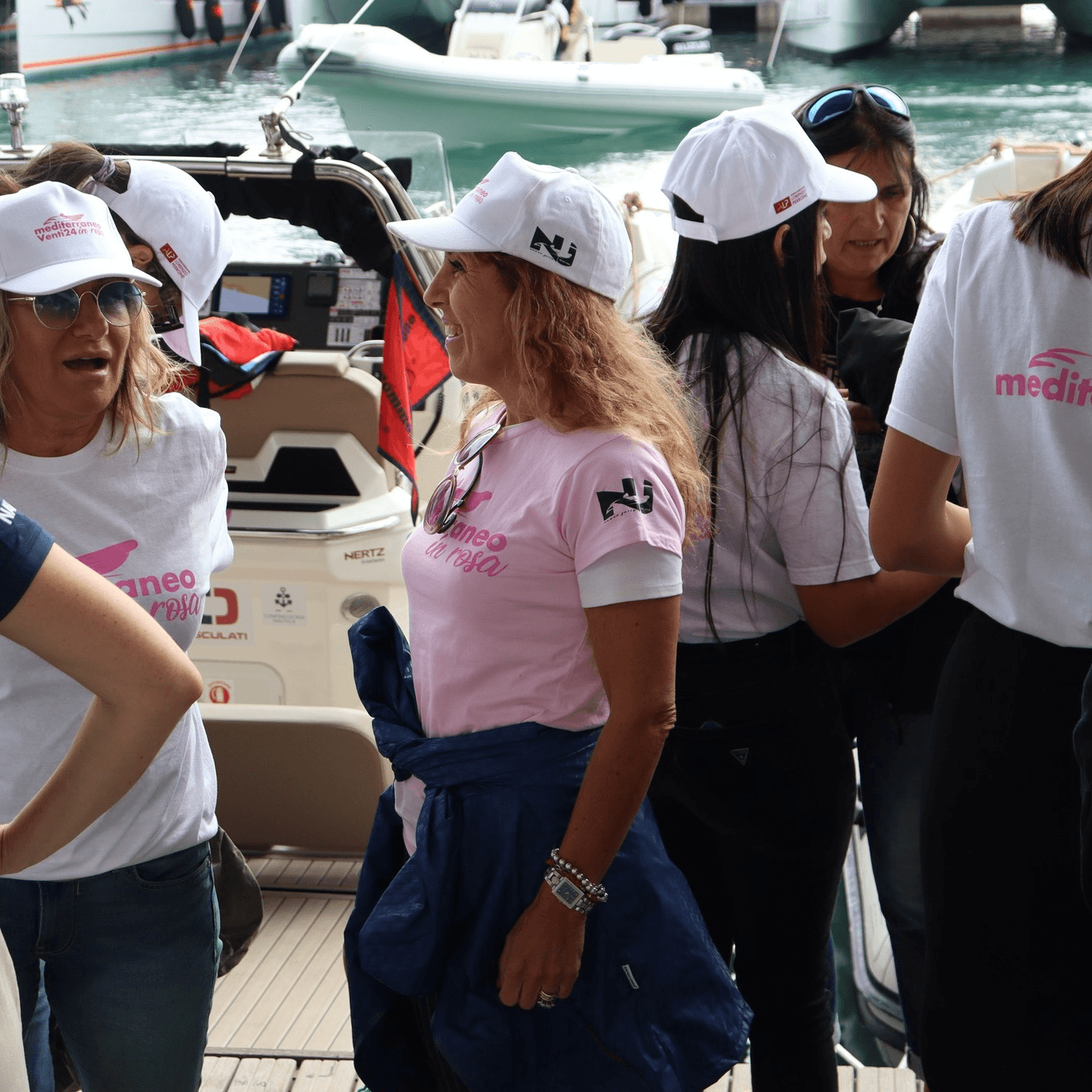 L'equipaggio della seconda edizione - Raid gommone Mediterraneo in Rosa
